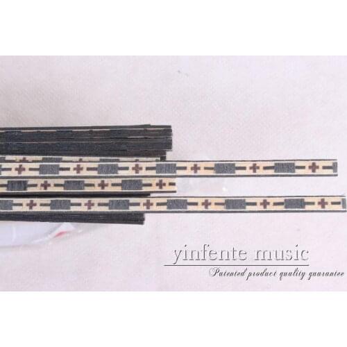 50 strip LUTHIER PURFLING BINDING MARQUETRY INLAY Top side 640x6x1mm #59