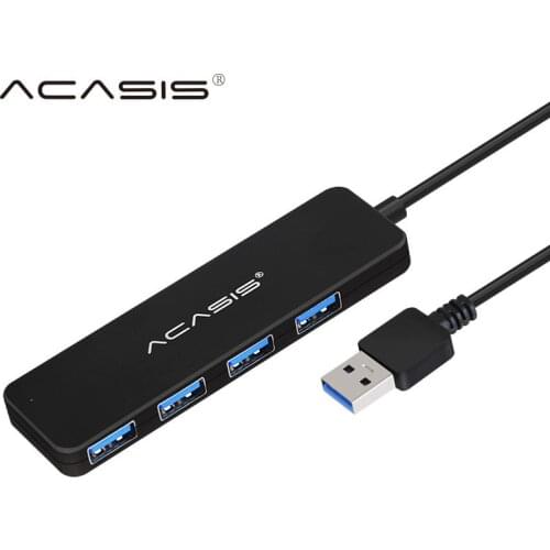 Acasis USB 2.0 Hub Multi USB Hub 2,0 4 Port For PC Computer Accessories USB Splitter with Power Adapter USB Ports#30