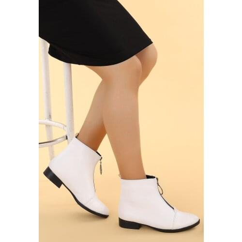 Ayakland 8284-2003 Skin Zipper Women boots shoes Womens shoes Woman boots women heels Womens sports shoes Women boots wome