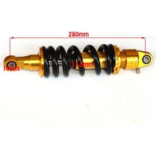 Motorcycle parts 280mm adjustable damping rear shock absorber suspension for Kayo Apollo Bosuer Xmotos Dirt Pit Bikes