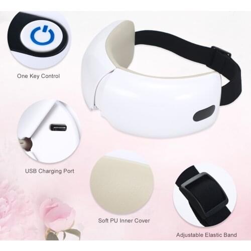 Electric Eye Massager with Heat Vibration Air Pressure for Relieve Eye Strain Dry Eye Improve Sleep Indicator Eye Massage
