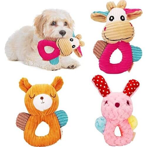 Puppy Toys Plush Interactive Stuffed Squeaky Toys for Boredom Tug-of-War Dog Toys Cute Dog Chew Toys for Small Medium Breed