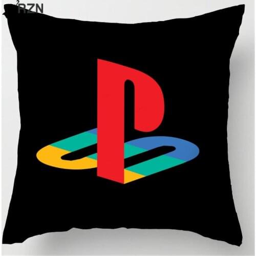 Customized Hot Sale Luxury Printing Custom Playstation Funny Vintage Style Square Pillowcase Throw Pillow Cover