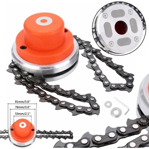 1 Set 65Mn Coil Chain Trimmer Head Brushcutter Garden Grass Trimmer For Lawn Mower Garden Power Tools Parts