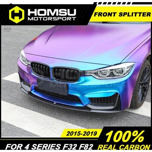M4 style Front LIP Splitters for BMW Carbon Fiber Front Bumper Splitters for BMW M4 F82 F83 M3 F80 2015 - 2020