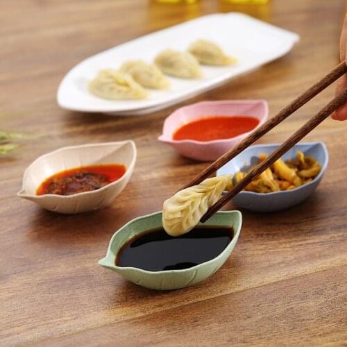 Wheat Straw Leaf Small Dish Japanese Tableware Seasoning Dish Kitchen Multi-use Seasoning Dish Seasoning Pickle Tableware