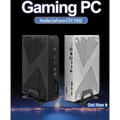 Mini PC i5 9400F i7 9700F Nvidia GTX 1650 4GB Gamer pc Desktop 2 DDR4 up to 64GB Windows 10 pro 8K support 4 displays DP 2HD DVI