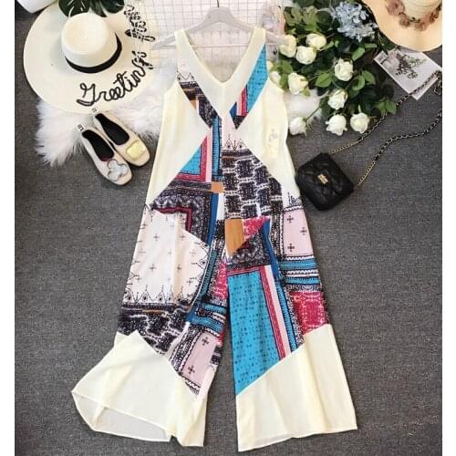 PAFUTIN Women's Jumpsuits With Print