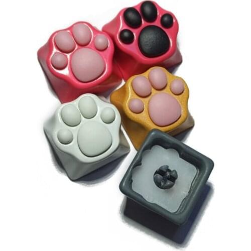 Customized ABS Silicone Kitty Paw Artisan Paws Pad Keyboard keyCaps Cute Cap
