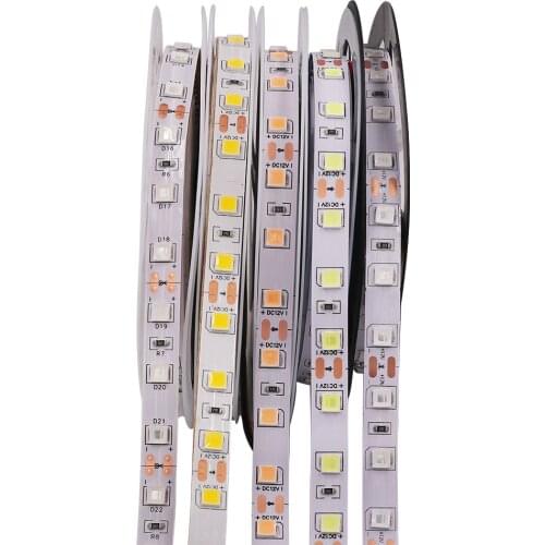 Dimmable Led Strip Flexible Light Tape 12V 5M 300 Pixel SMD 5054 Waterproof Home Decoration Blue/White/Warm White/Pink 8colors