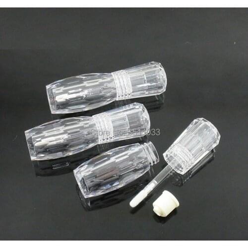 12/20/30/50pcs Empty 3ML Clear Lip Gloss Wand Tube DIY Plastic Diamond Lipgloss Refillable Bottle Cosmetic Eye Shadow Container