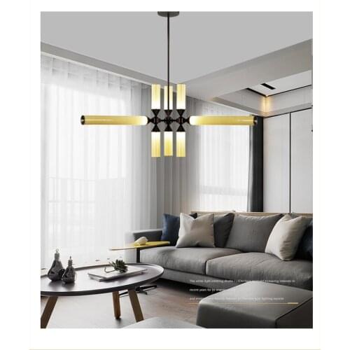 Postmodern fashion personality chandelier coffee house dining room hotel decorative glass chandelier