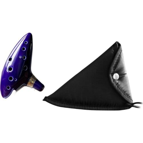 12 Hole Ocarina Ceramic Alto C Ocarina Flute Music Instrument E56D