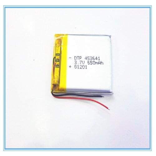 3.7V,650mAH,[453641] PLIB; polymer lithium ion / Li-ion battery for dvr,GPS,mp3,mp4,cell phone,speaker
