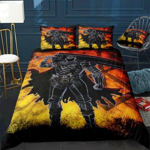 Guts Duvet Cover Comfortable Quilt Home Decora Design Universal Bedding Set Bedclothes+Pillowcase 3pcs