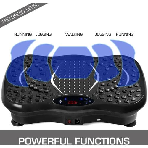 3D Vibrating Platform 180 Level Vibrating Slimming Platform 180 Level Vibrating Platform Vibro Shaper with Anti-Slip Surface
