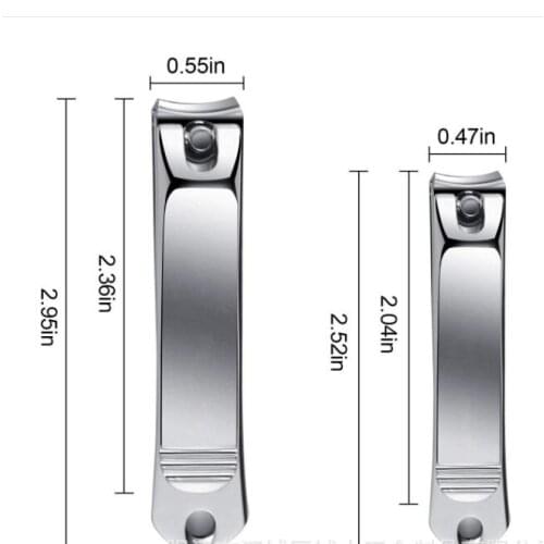 60Pcs/Lot Sliver Nail Clippers Trimmer Dead Skin Trimming Stainless Steel Anti-Splash Nail Clipper Toe Manicure Tools HA2209