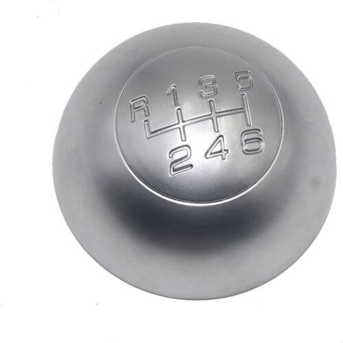 6 Speed Chrome Matte Gear Shift Knob Cover Cap Shifter Lever Handball Top Case For Alfa Romeo Giulietta 2010-on