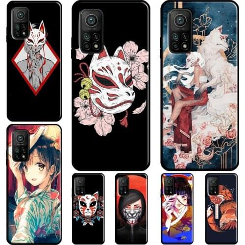 Japanese Style Anime Fox Coque For Xiaomi Mi 10T Pro Mi Note 10 Lite Case For POCO F3 F2 F1 M3 X3 Pro Mi 11 Ultra