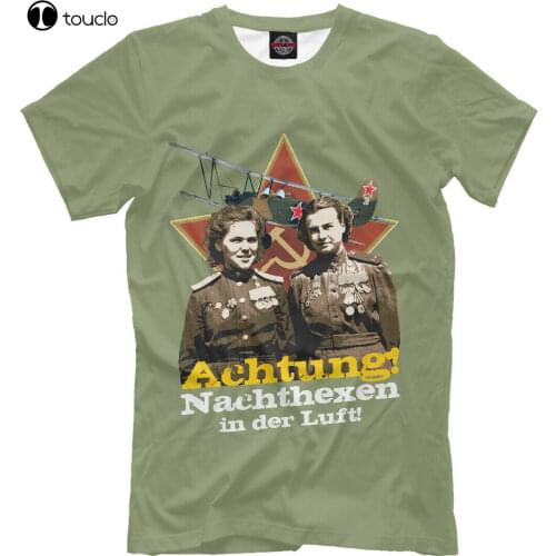 Night Witches T-Shirt Russian Ussr Female Army Soviet Air Force Ww2 Pobeda Tee Shirt