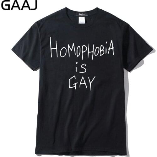 Women T Shirt "homophobia is gay" Print Letter Tops Casual Woman T-Shirt Women O Neck Solid Fashion Short Sleeve Plus Size