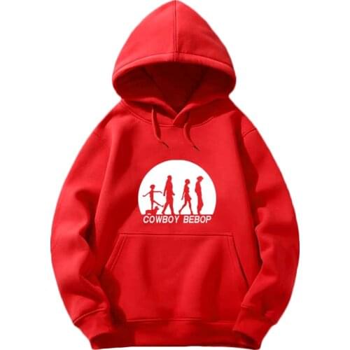 HOLRAN Unisex Anime Cowboy Bebop Spike Spiegel pullover Hooded Hoodie Cowboy Bebop Faye Valentine Jet Black Hoodie Jacket Coat