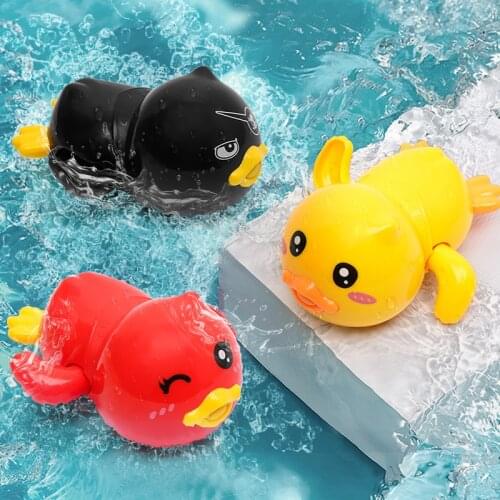 Bath Toys Baby Spray Water Chain Clockwork Cute Cartoon Animal Swim Penguin Fish Duck Crab Whale Kids Beach Water Bath Toy
