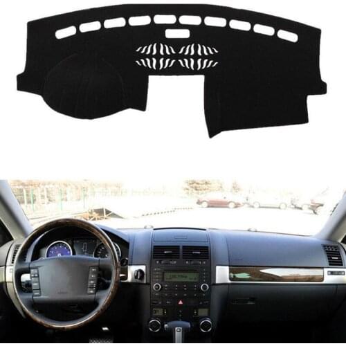 Car Dashboard Cover Mat Dashmat Pad Anti-UV Sunshade Instrument Panel Carpet For Volkswagen VW Touareg 2003-2010 Car Accessories