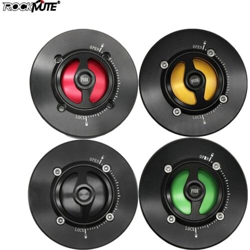 Motorcycle Push to Lock Fuel Tank Cap For Aprilia RSV1000 2004-2008 / Caponord 1200 2014-2017 Gas Fuel Petrol Cover