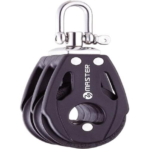 Marine Boat Yacht Sailboat Hardware 40mm 1 9/16 inch Double Swivel Shackle Block Master BB-0403F