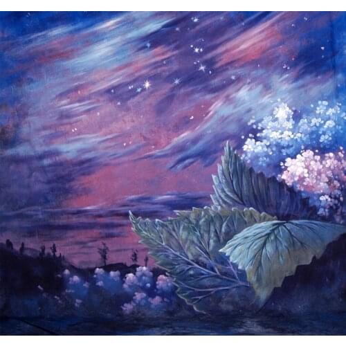 10ft x20ft Hand Painted muslin backdrop K7101, flower photo backdrop,wedding background, photography scenic backdrops