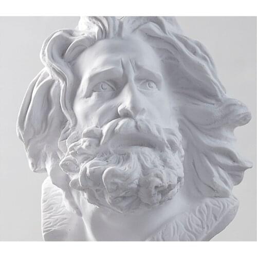 Nordic David Head Portraits Greek Mythology Figurine Mini Plaster Bust Statue Gypsum Drawing Practice Crafts Famous Sculpture