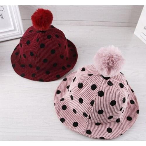 Children Sun Hats Toddler Cap Fashion Prited Dot Baby Cap Girl Boys Sun Hat With Ear For Spring Newborn Photography Props Cap