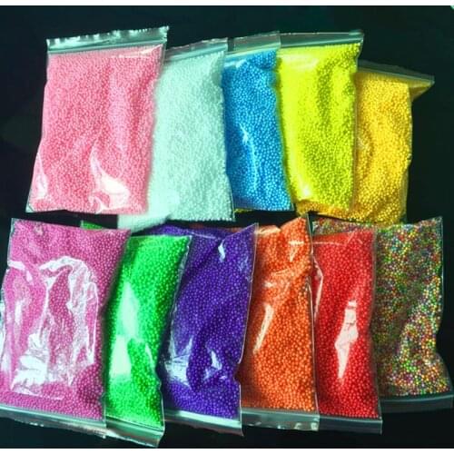 14000PCS Polystyrene Styrofoam Filler Balls Bottle DIY Snow Mud Particles AccessoriesSlime Balls Small Tiny Foam Beads For Foam