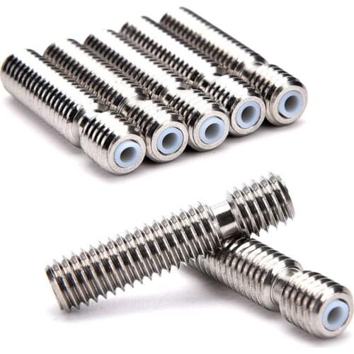 M6x26 Stainless Steel Nozzle Throat Fr Reprap 3D Printer Extruder Hot End 1.75mm