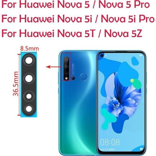 10pcs/lot Rear Back Camera Glass Lens For Huawei Nova 3 3i 4 4e 5i 5 5T 5Z 6 SE 7 Pro Camera Glass With Glue Adhesive