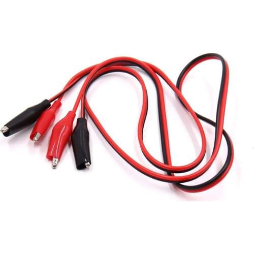 Uxcell Red Black Battery Insulated Test Clips Wiring Alligator Clamps Clip for Car