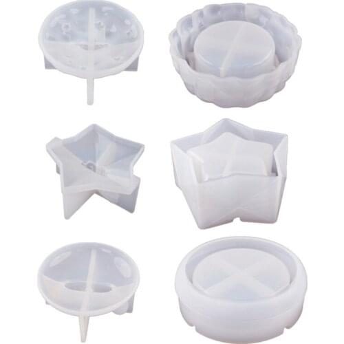 Storage Box Epoxy Resin Mold Organizer Case Silicone Mould DIY Crafts Jewelry Trinket Holder Tray Casting Tools