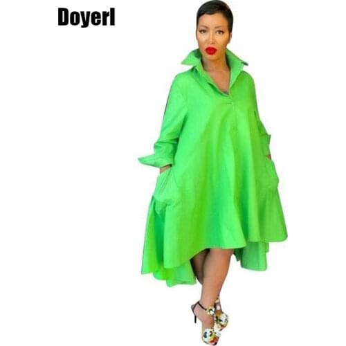 Casual Loose Shirt Dress Women 2021 Spring Summer Long Sleeve High Low Irregular Oversized Shirt Dress Ladies Long Shirt Dress