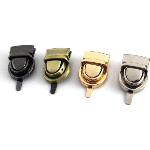 1pcs Metal Press Push Lock Tongue lock Bag Briefcase Spring Lock Snap Decorative Clasps Closure Leather Craft Hardware Accessory