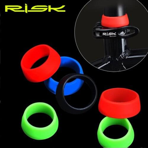 1PCS Silicone Bicycle Seat Post Ring Dustproof Waterproof Cover Mountain Bike Seat Rod Protection Ring