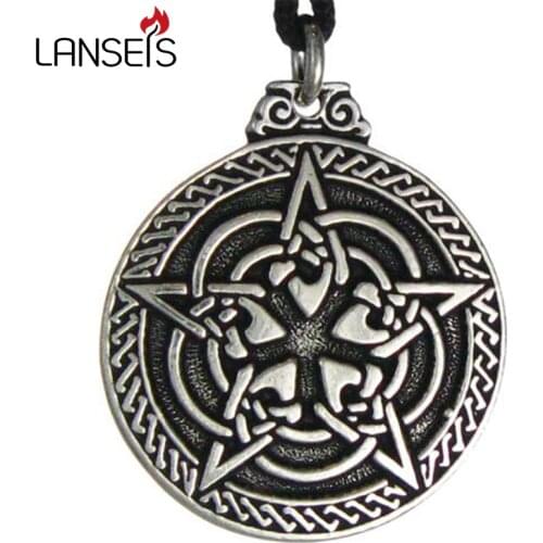 10pcs Knot Pentacle for Protection Wiccan Necklace Jewelry Pagan Irish Pendant
