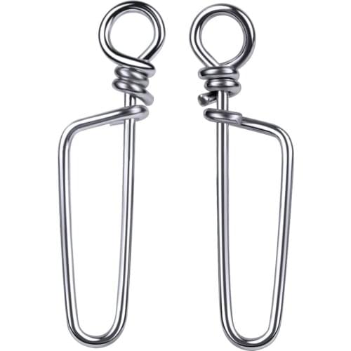 Lure Fishing 100pcs Coastlock Snap Fishing Barrel Swivel Safety Snap 17mm-46mm Swivel Snap 0#-6# Fishing Swivels Hooks Fishing