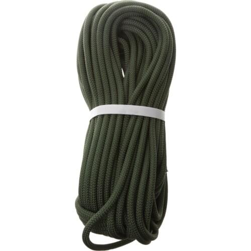 2x 30M Dia. 8mm Quality High Strength Climbing Safety Sling Rappelling Rope Auxiliary Cord Outdoor Paracord Equipment Green