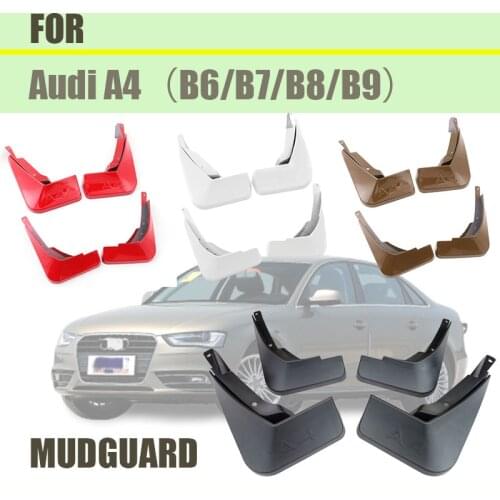 Mud flaps for Audi A4 b6 b7 b8 b9 Mudguards Car Mud flap Splash Guards audi A4 Fenders auto accessories 4PCS