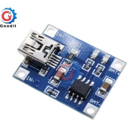 5pcs Micro USB 5V 1A 18650 TP4056 Lithium Battery Charger Module Charging Board With Protection Dual Functions 1A Li-ion