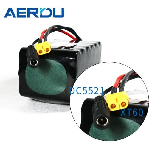 AERDU 3S6P 12V 21Ah 40A BMS orline battery pack 18650 li-ion XT60 DC5521 400Watt High Power Motor Scooter light
