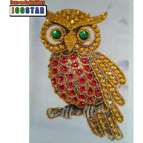 Special Shaped Diamond Painting Owl Handicraft Needlework 3d Drill Mosaic DIY Diamond Embroidery Animal 20x30CM