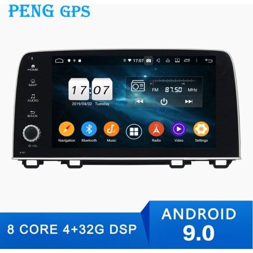 9" Android 9.0 Car no DVD Player GPS Radio for Honda CRV C-RV 2017 navigation multimedia stereo auto Headunit DSP