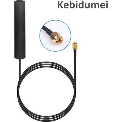 Kebidumei 900/1800/2100MHz 3DBi 3-5V Car GSM Patch Antenna Aerial Amplifier With SMA Male Connector 3M Cable
